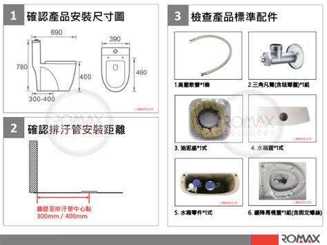 馬桶安裝圖|Installation guides 